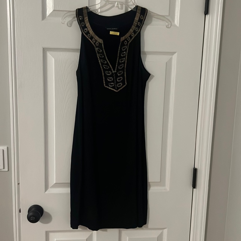 Banana Republic Black Beaded Dress